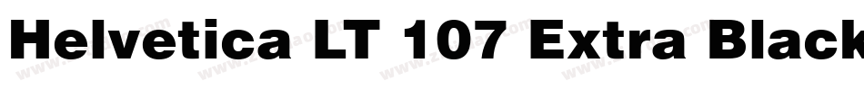 Helvetica LT 107 Extra Black Condensed字体转换